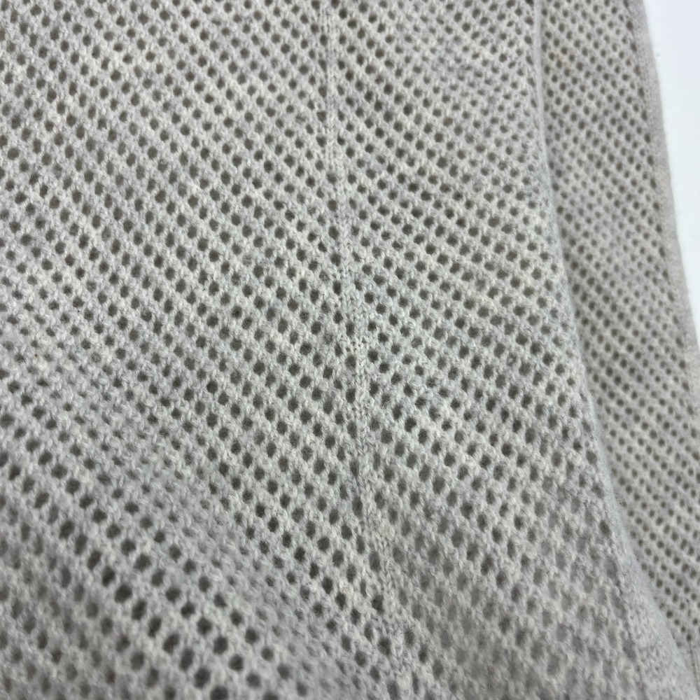 Autumn Cashmere XS Sweater 100% Cashmere Hooded Open Knit Gray Sand Soft Cozy - Picture 2 of 12